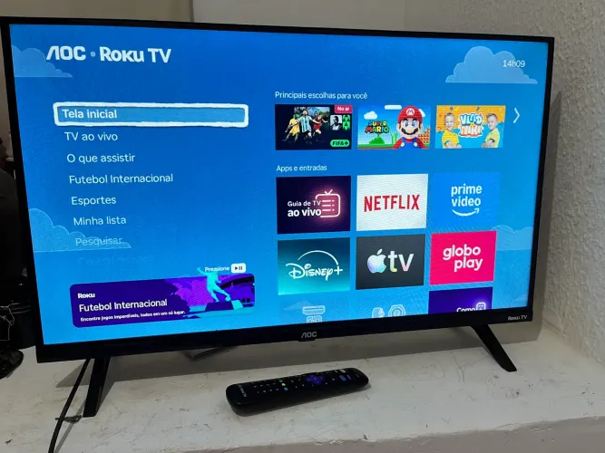 Smart TV AOC 32 polegadas - Roku TV - Ótimo Estado!