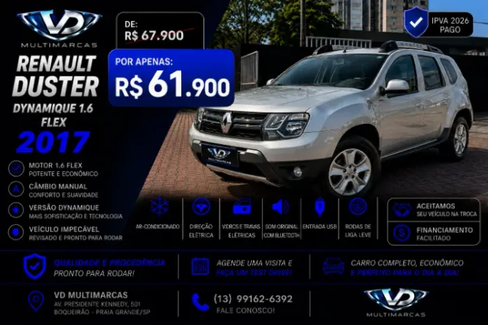 Renault Duster Dynamique 1.6 Hi-flex 16V Mec. 2017