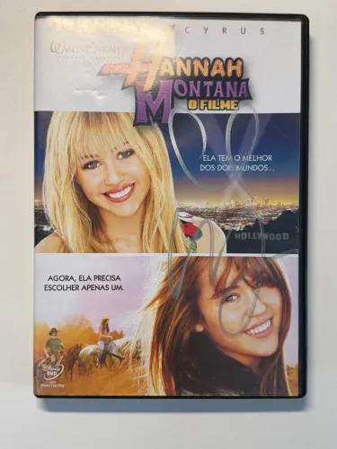Autografado Miley Cyrus DVD Hannah Montana