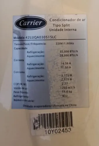 Ar condicionado 30000
