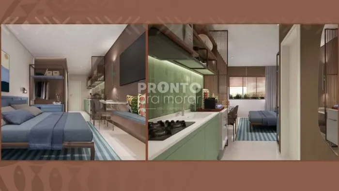Flat com 1 quarto em Porto de Galinhas