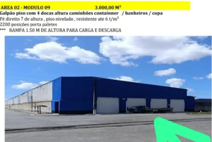 ALUGO GALPÃO SOLTO NO QUARTO ANEL VIÁRIO COM 5.709M2
