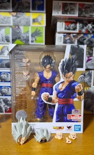 (RESERVADO) SH Figuarts Gohan Super Hero + Head Beast HM Dragon Ball Bandai 
