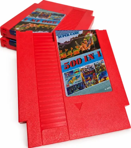 Cartucho Everdrive 500 em 1 Nintendinho NES Centenas de Jogos Retrô Clássicos Fita 8 Bits