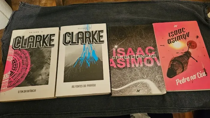 Lote 4 Livros Sci-Fi Aleph: Isaac Asimov + Arthur C. Clarke