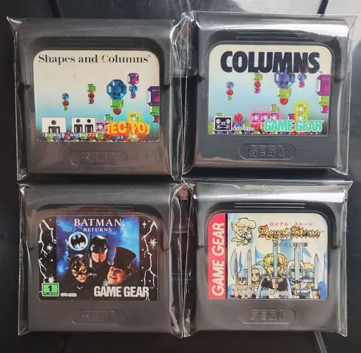 Lote com 4 jogos originais para Sega Game Gear