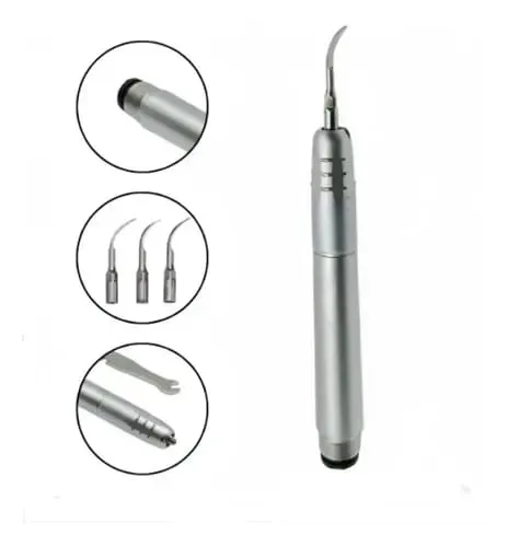 Caneta De Ultrassom Odontológica Air Scaler Pneumático 2 Furos