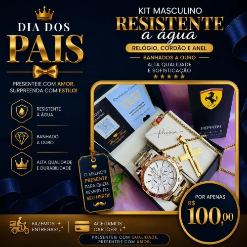 Promoção de relógios masculinos