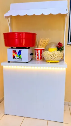 Estação algodão doce e pipoca