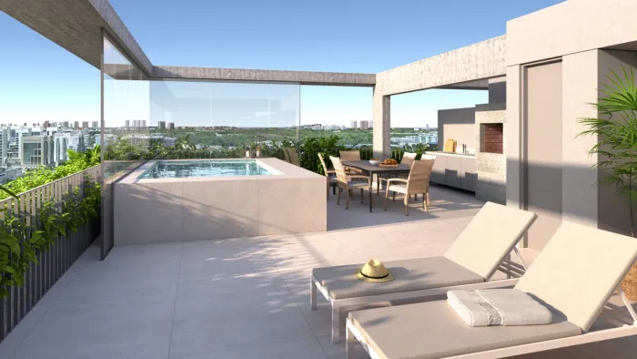 Cobertura Duplex 2 Quartos com Suíte ao Lado do Shopping Metropolitano