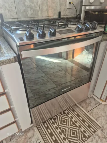 Fogão Inox 5 bocas Brastemp
