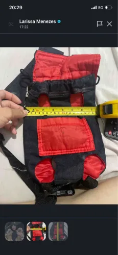 Canguru pra cachorro porte p