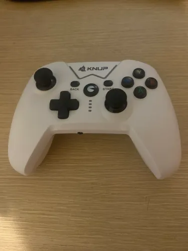 CONTROLE KNUP - XBOX 360 BRANCO SEMINOVO