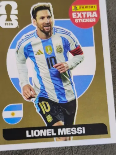 Figurinha Messi Legend Dourada ...série especial