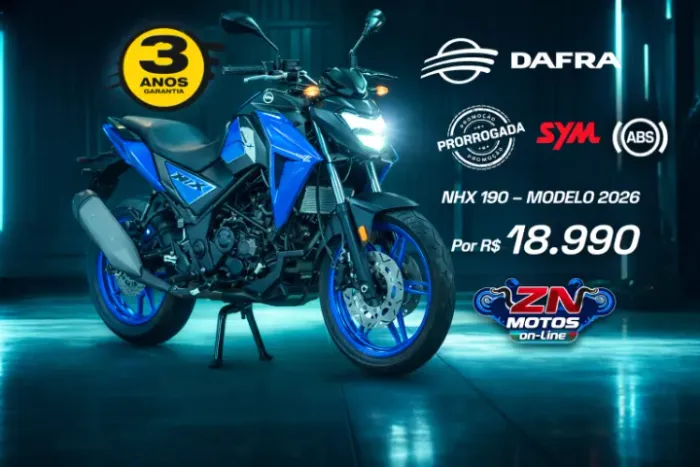 DAFRA NHX 190 0KM  | 12 X SEM JUROS NO CARTÃO DE CRÉDITO