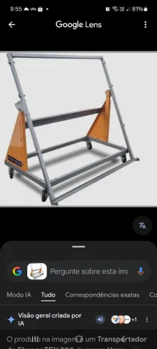 Carrinho transporte MDF