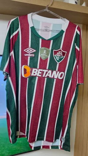 CAMISA FLUMINENSE 2024 COM PATCH E NOME. GG