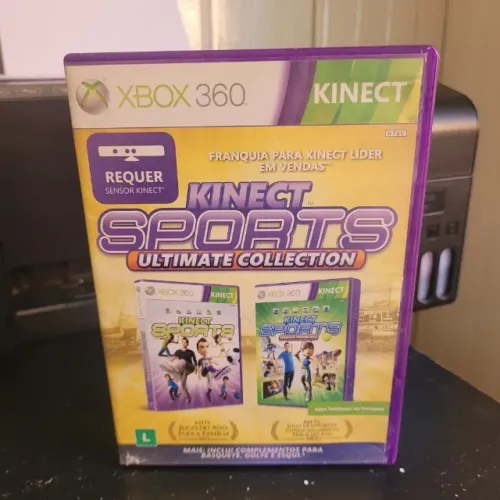 Capa E Encarte Kinect Sports Ultimate Collection Xbox 360 (Falta Disco / Reposição)