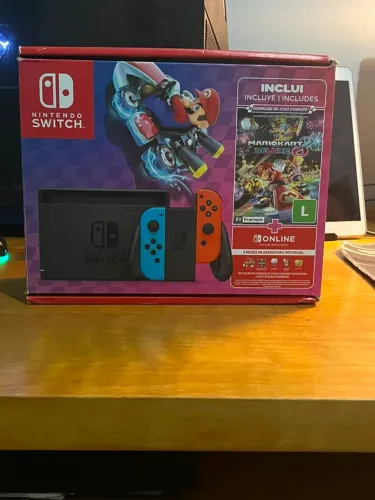 Nintendo switch novo completo na caixa