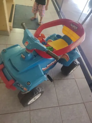 Quadriciclo Infantil Super Quad Calesita - 2 em 1 (Passeio e Pedal) - Azul -ceito proposta