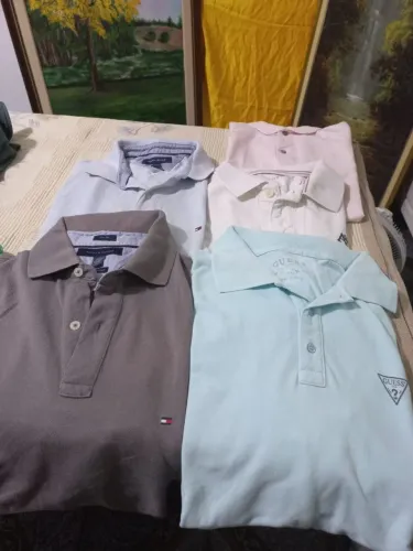 Camiseta masculina tamanho G de marca.... 5 peças