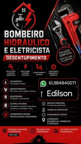 Bombeiro hidráulico & Eletricistas 