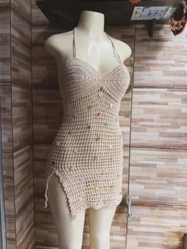 Vestido de crochê tamanho P/M