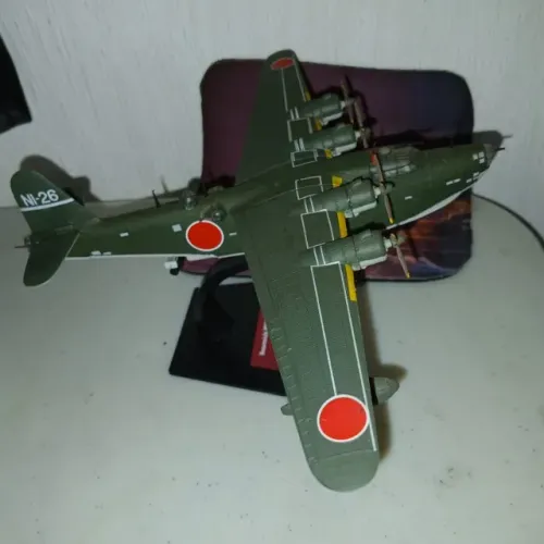miniatura avião 2 guerra KAWANISHI H8K2 - EMYLI - JAPÃO