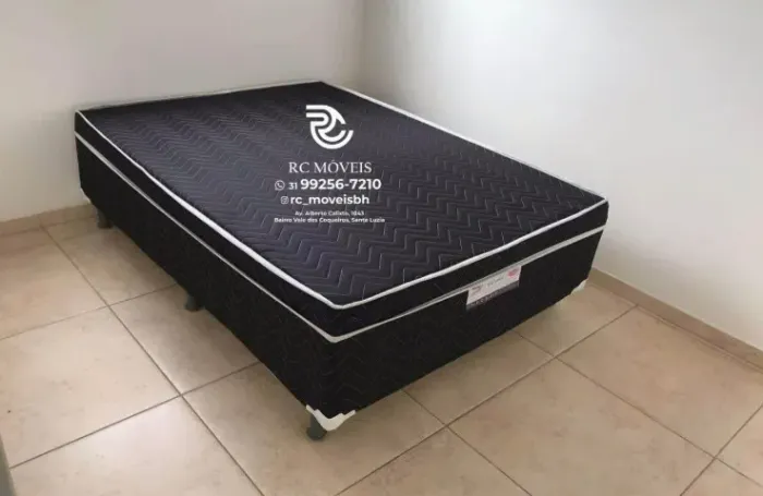 Base box casal com Molas Ensacadas OrthoBox 1.38x1.88 Completa - Com Nota Fiscal