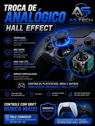 Troca de Analógico Hall Effect | Sem Drift