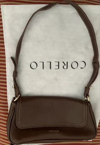 Bolsa Corello Original em Couro Marrom - Impecável