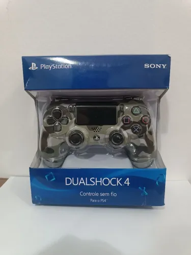 Controle PS4 - Camuflado Cinza - Novo - Playstation 4