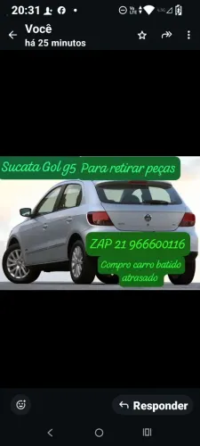 Gol g5 Catonho sucata para retirar peças 