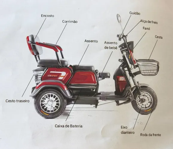 Triciclo Elétrico Smart Way 