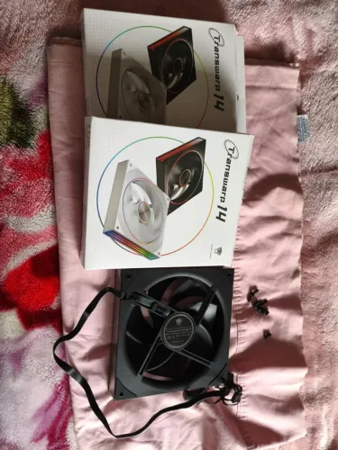 Kit 2x Ventoinha PC Cooler Jungle Leopard Transwarp 14 Gamer ARGB 140mm