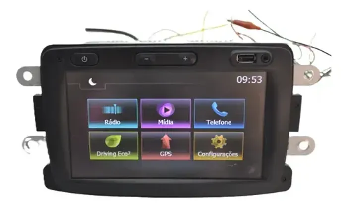 Tela Multimidia Painel Original Sandero Logan Duster Kwid Preto