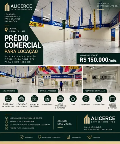 ALUGO GALPÃO DE 3.000 M2 COMERCIAL EM VIA MOVIMENTADA