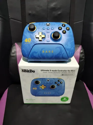 Controle 8BitDo Ultimate 3 - RARE edição 40 anos - Xbox Series X/S / PC / Android/iOS