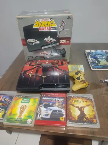 Playstation 3 desbloqueado com 4 jogos mídia física HD 500G