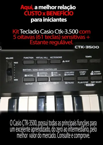 Teclado Arranjador Casio CTK.3.500