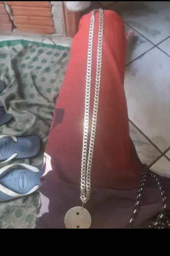 Vendo prata 925 7mm com pingente