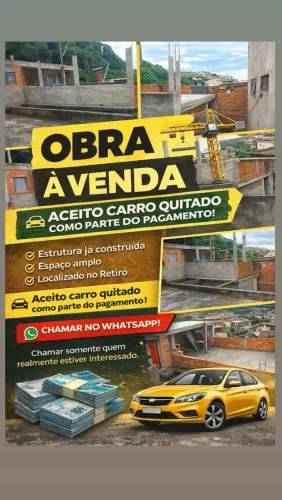 Obra no bairro Retiro próximo a principal 