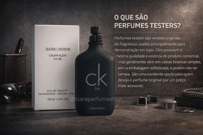 CK be - Calvin Klein - TESTER ( caixa branca).