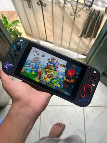 Nintendo switch v2 desbloqueado com joycons hall effect