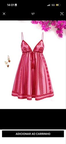 Vestido shein rosa