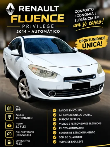 Renault Fluence Sedan Privilège 2.0 16V Flex AUT 2014