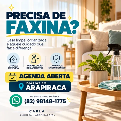 Diarista - Faxina Arapiraca a