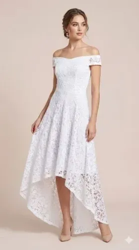 Vestido rendado novo n°44 forma pequena