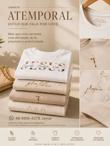 Camisetas que unem conforto, estilo e significado.