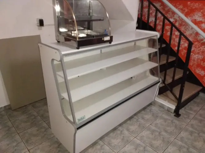 Balcão vitrine seco balcão caixa 